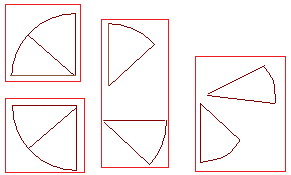 representation of how one-fourth = two-eighths