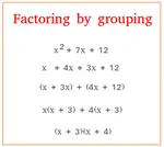 Factoring by grouping