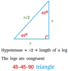 45-45-90 triangle