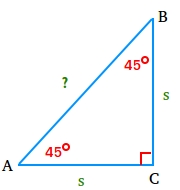 45-45-90 triangle