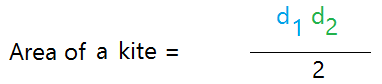 Formula for the area of a kite Formula for the area of a kite