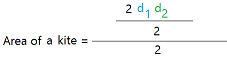 Area of a kite Area of a kite