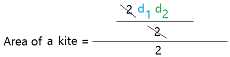 Area of a kite Area of a kite