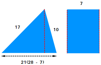 Area of a trapezoid when the height is missing or not known