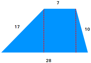 Area of trapezoid when height is missing