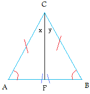 Base angles theorem proof