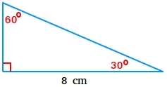 Base of a 30-60-90 triangle