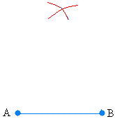 Constructing an isosceles triangle: step 4