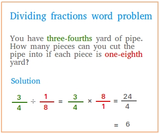 dividing fractions word problems