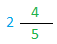 Example of a mixed number Example of a mixed number