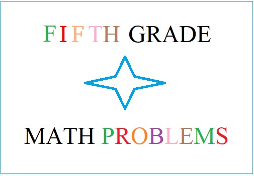 Fifth grade math word problems