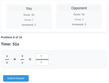 Fractions game Fractions game