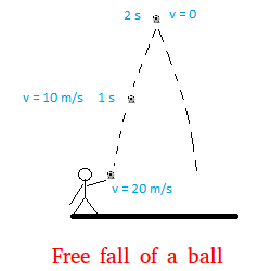 problem solving on free fall