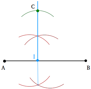 How to construct a square: step 3