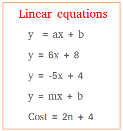 Linear equations