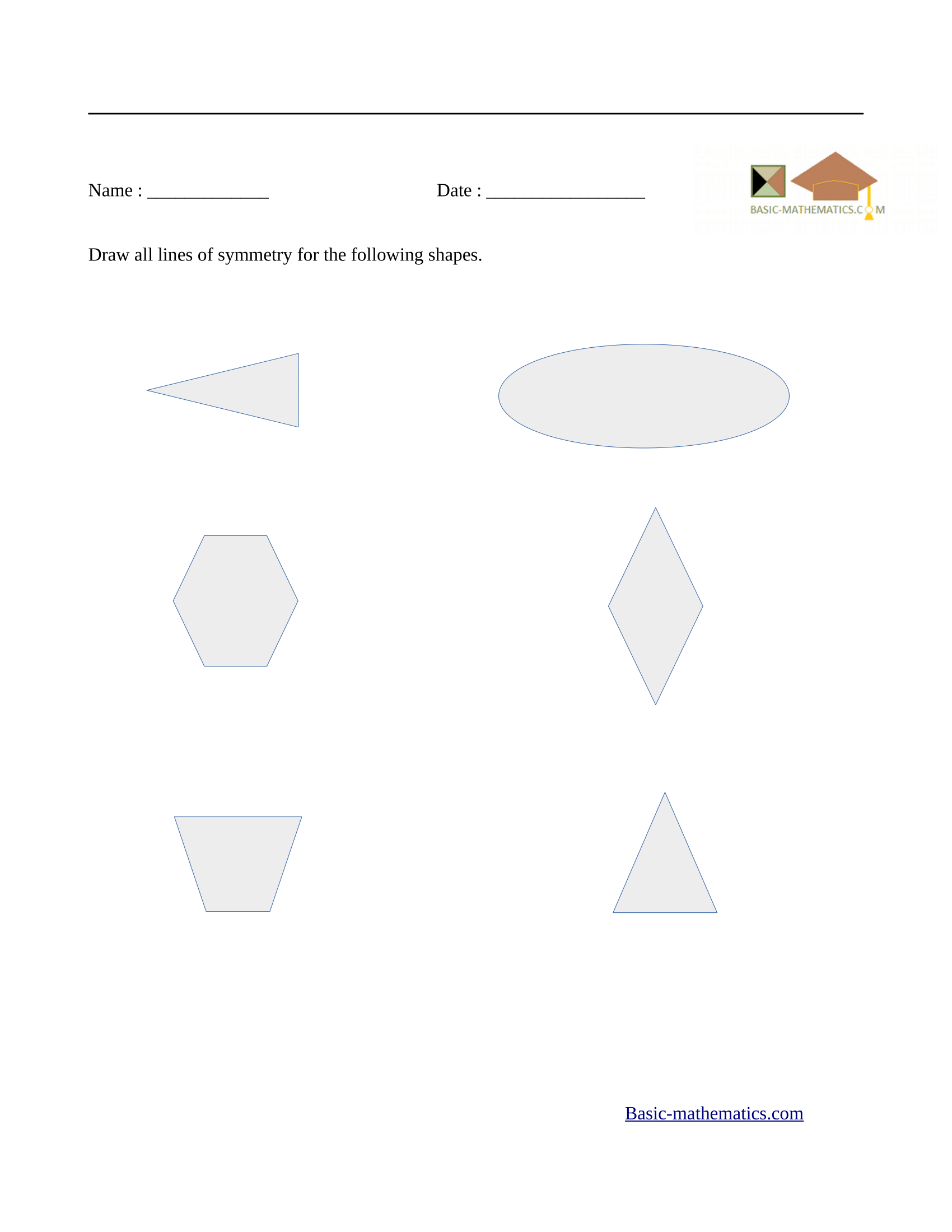 Symmetry Worksheets Within Line Of Symmetry Worksheet