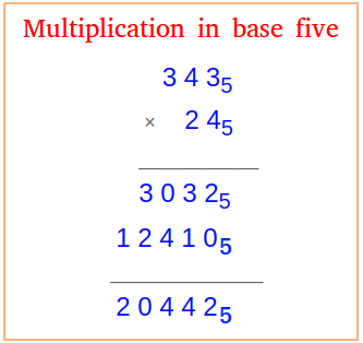 Base 5 multiplication calculator deals