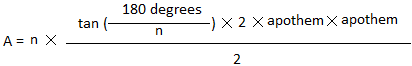 n-gon area formula
