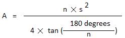 Area of a Regular Polygon