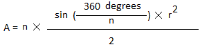 Area of a regular polygon