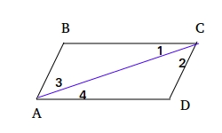 Opposite sides of a parallelogram are congruent