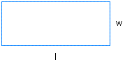 Rectangle with width = w and length = l Rectangle with width = w and length = l