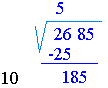 Square-root-of-2685-image