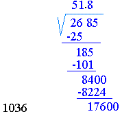 Square-root-of-2685-image