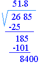 Square-root-of-2685-image