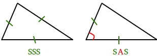 SSS and SAS triangles SSS and SAS triangles