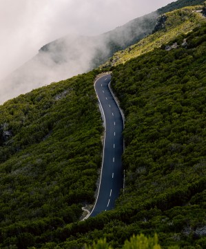 Steep road