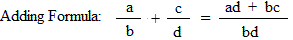 Adding fractions formula