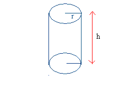Cylinder with height h