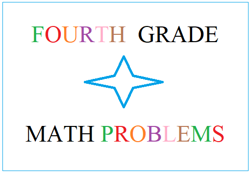 4th grade math problems