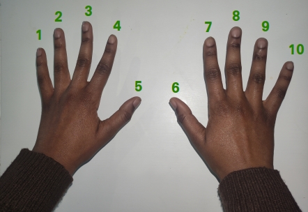 Multiplication by 9 using your fingers Multiplication by 9 using your fingers