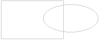 Rectangle and oval