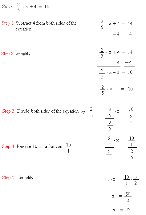 how to solve two step equations