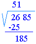 Square-root-of-2685-image